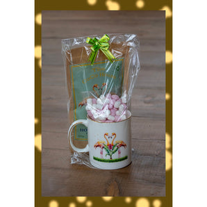 The Coco House UK Golden Tumeric Chocolate & Ceramic Mug Gift Set