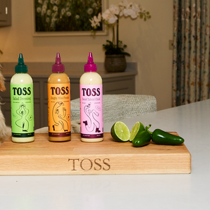 TOSS Trio Salad Dressings – Miso Magic, Sweet Tahini Chick & Green Goddess 3-Pack