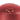 Red slow cooker with a control knob on a white background