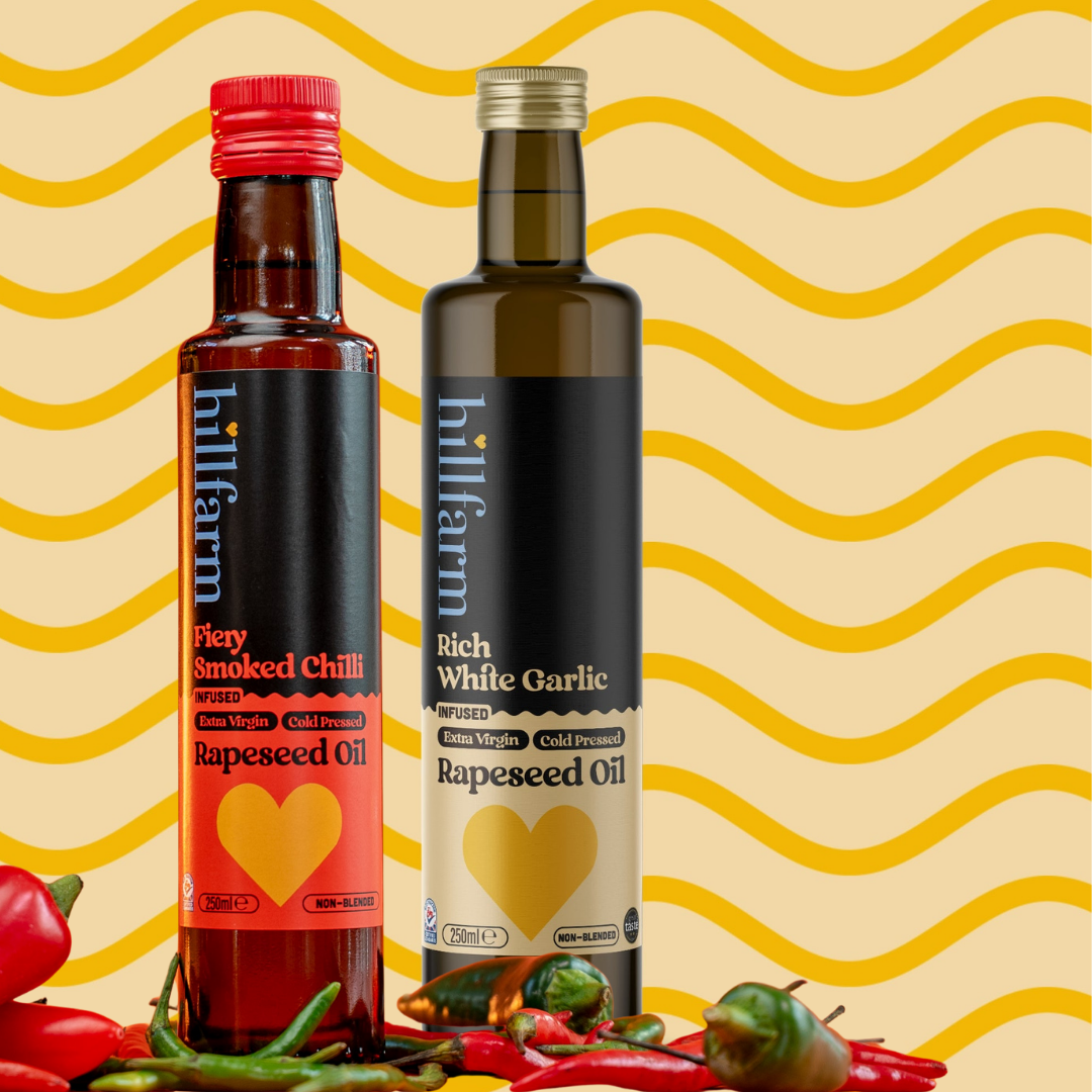 Hillfarm Oils Perfect Pizza Bundle Chill & Garlic Oil