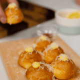 Parmesan and Comte Cheese Gougères and Gluten Free French Brioche Recipe Kit Serves 6 created by Chef Liam Rogers - Chefs For Foodies