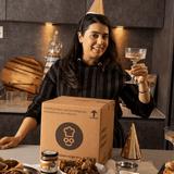 Indian Party Banquet and Wine Cooking Recipe Kit Serves 8 Created by Celebrity Chef Dipna Anand - Chefs For Foodies