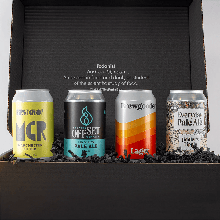 25-Z-BER-001 Craft Beer Tasting Box close up 4 cans