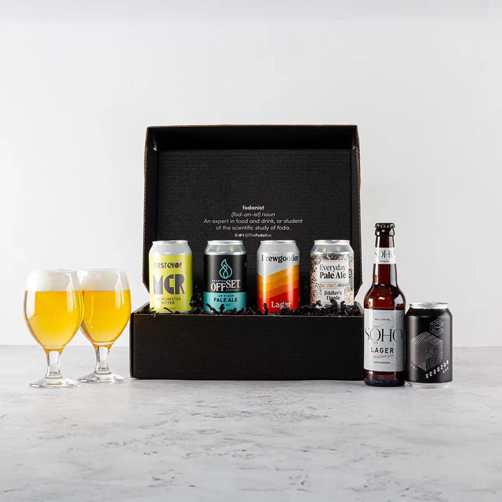 25-Z-BER-001 Craft Beer Tasting Box Gift Box and Contents