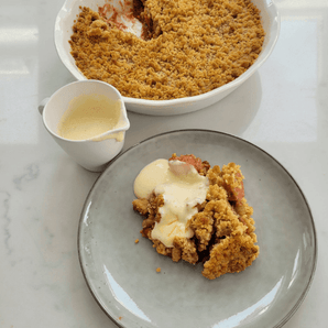 Beetroot Crumble and Custard Baking Recipe Kit serves 8 created by Pastry Chef Silvia Leo - Chefs For Foodies