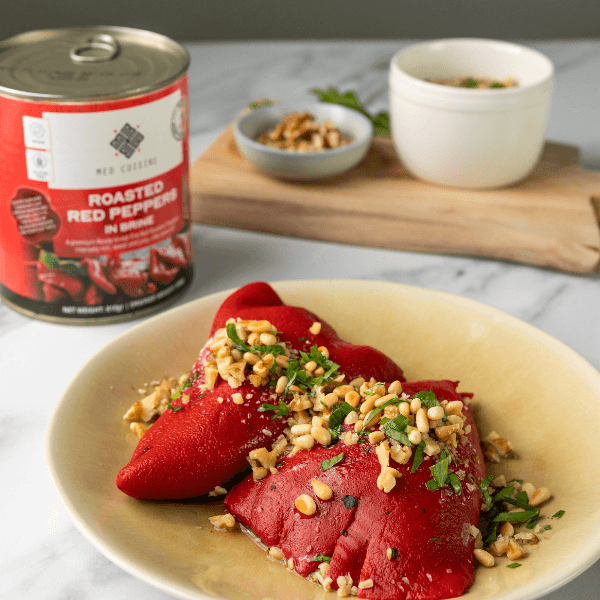 NEW! Roasted Red Peppers in Brine - 810GR - Chefs For Foodies