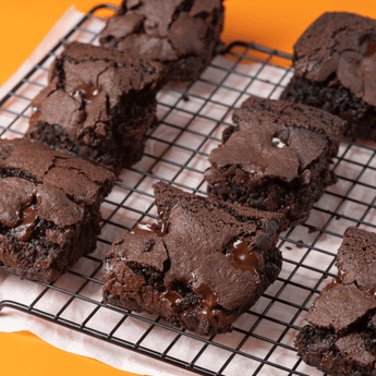 Vegan Chocolate Brownies Baking Recipe Kit serves 8 created by Pastry Chef Silvia Leo - Chefs For Foodies