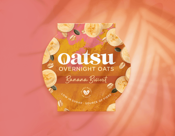 Oatsu Overnight Oats Mango Passionfruit Choc Peanut Banana Biscuit and Blueberry - Chefs For Foodies