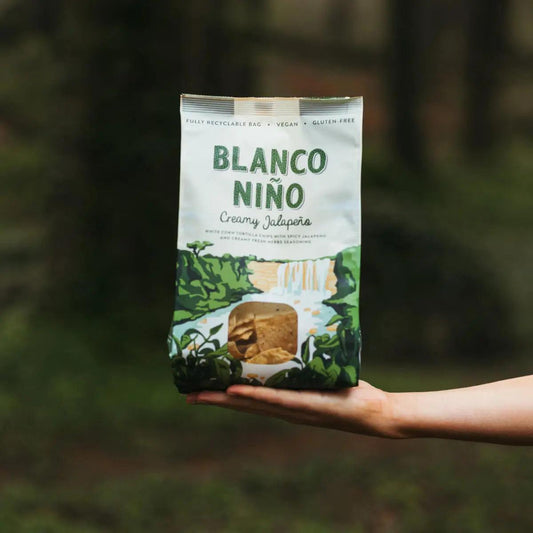 Blanco Niño - Authentic Tortilla Chips Creamy Jalapeño 8 x 170g Lifestyle