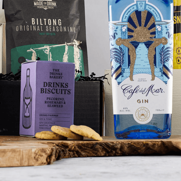 Cafe Del Mar Gin Gift Set With Snacks - Chefs For Foodies