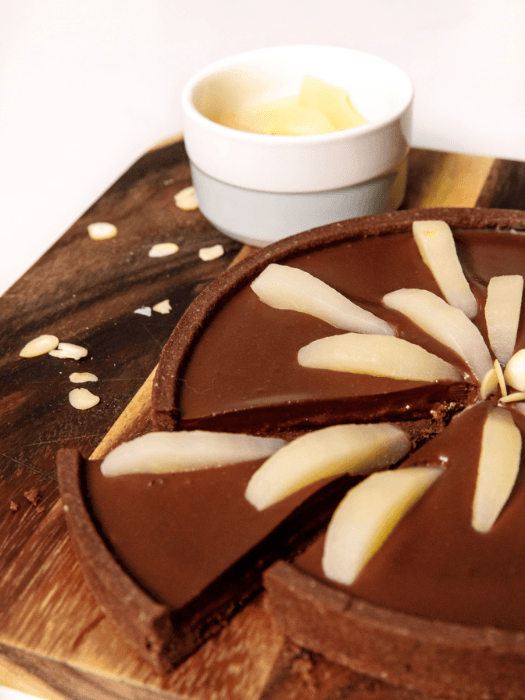 Plant-based Chocolate, Pear and Praline Tart | KitchenAid Recipe Kit - Chefs For Foodies