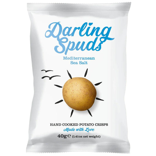 Darling Spuds Mediterranean Sea Salt Crisps 30 x 40g - Chefs For Foodies