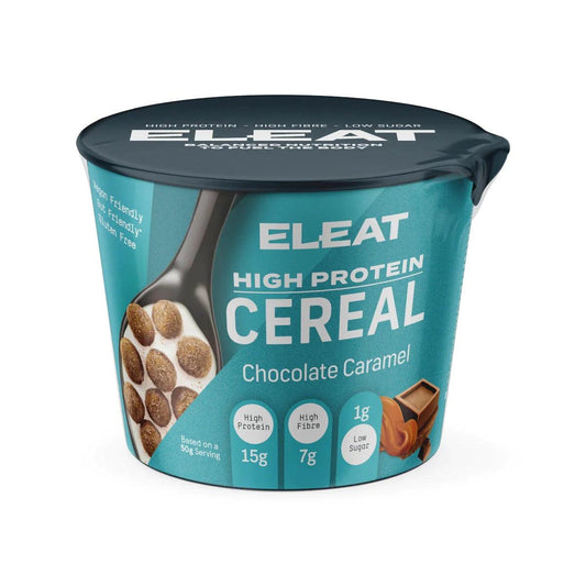 ELEAT - High Protein Chocolate Caramel Cereal Balls 8 x 50g Pots - Chefs For Foodies
