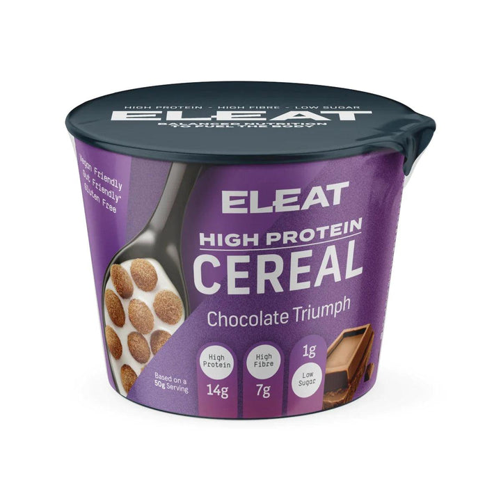 ELEAT - High Protein Chocolate Triumph Cereal Balls 8 x 50g Pots - Chefs For Foodies