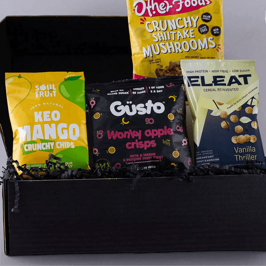 Gluten Free and Vegan Snack Selection Close Up
