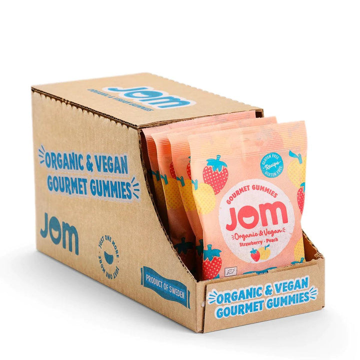JOM - Organic and Vegan Strawberry & Peach Gummies 70g