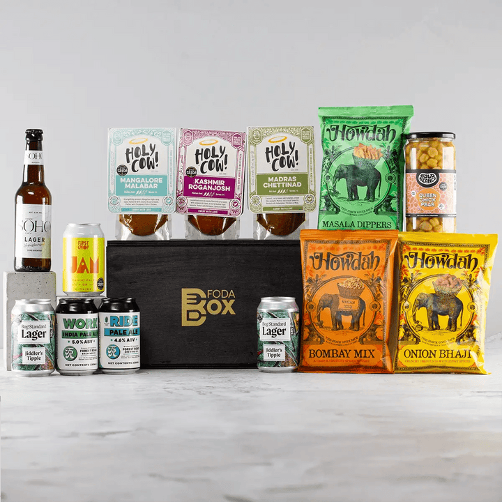 Luxury Pine Box Beer and Curry Night Gift