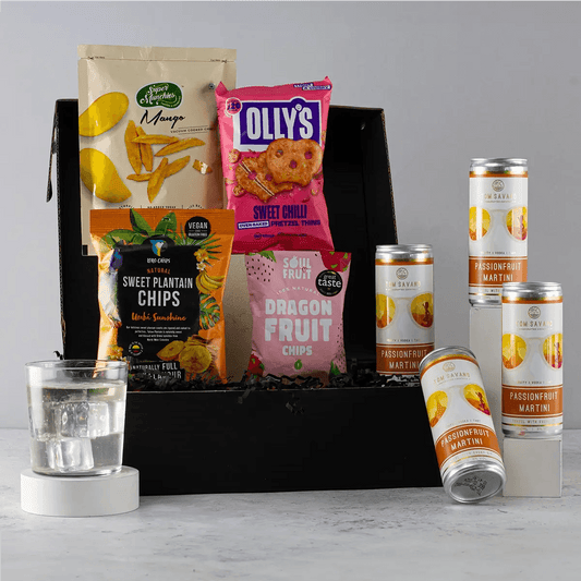 Passionfruit Martini Gift Set and Snacks - Chefs For Foodies