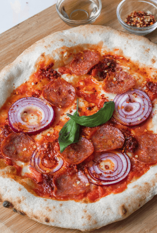 Diavola Pizza Kit Serves 2 with Pepperoni Nduja Spicy Italian Sausage Mozzarella Created by Pizza Master Ricardo Arias - Chefs For Foodies