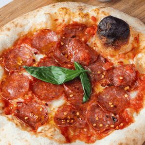 Pepperoni Pizza Kit Serves 2 with Mozzarella Spicy Pepperoni Tomato Sauce Created by Pizza Master Ricardo Arias - Chefs For Foodies