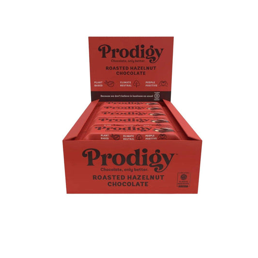 Prodigy - Roasted Hazelnut Chocolate Bar 15 x 35g - Chefs For Foodies