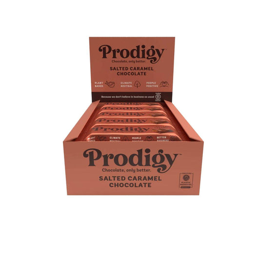 Prodigy - Salted Caramel Chocolate Bar 15 x 35g - Chefs For Foodies