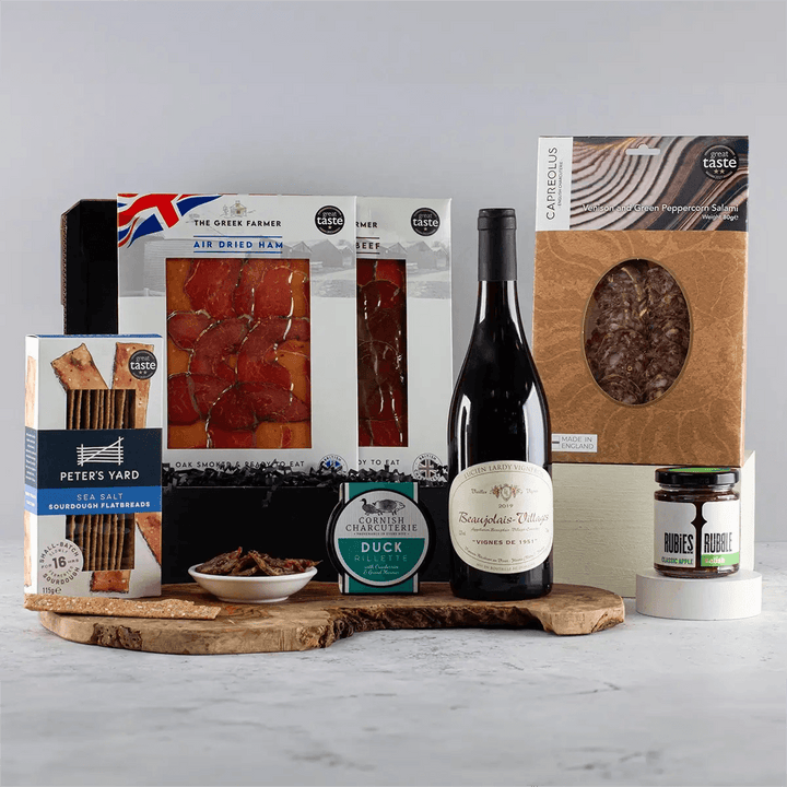 Red Wine and Charcuterie Hamper - Chefs For Foodies