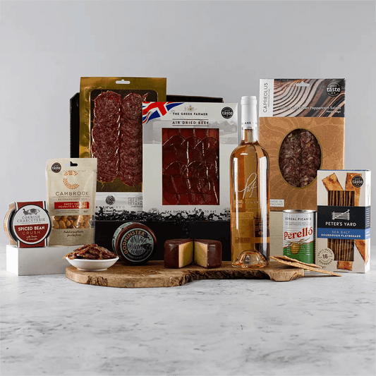 Rose Wine, Snacks, Cheese and Charcuterie Hamper - Chefs For Foodies
