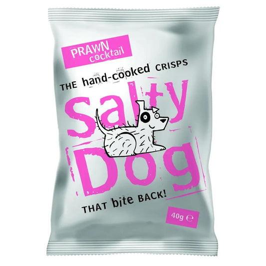 Salty Dog Prawn Cocktail Crisps 30 x 40g - Chefs For Foodies