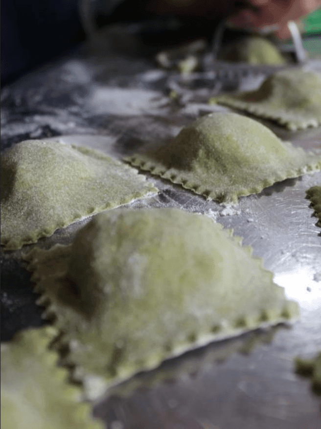 Spinach Ravioli with Mushrooms and Ricotta Cooking Recipe Kit Serves 2 Created by Chef Enzo Neri - Chefs For Foodies