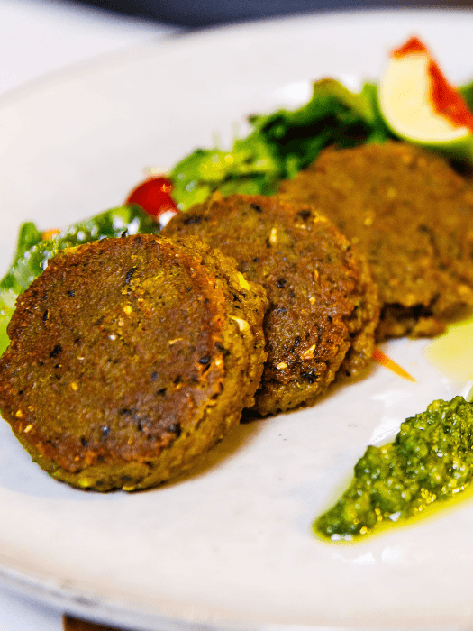 Shami Kebab with Green Mint Chutney