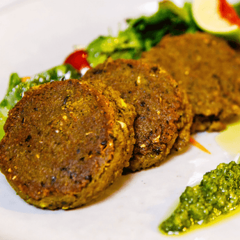 Shami Kebab with Green Mint Chutney Cooking Recipe Kit serves 4 created by Chef Rohit Ghai - Chefs For Foodies