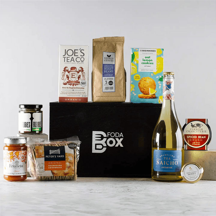 Sparkling Breakfast Tea Gift Set in Luxury Pine Box - Chefs For Foodies