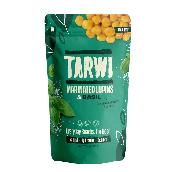 Tarwi - Marinated Lupins & Basil 12 x 70g