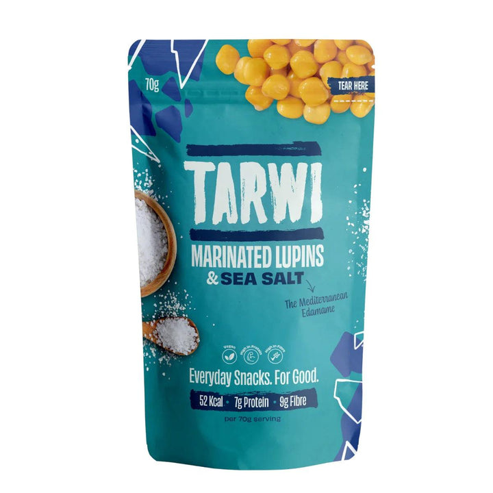 Tarwi - Marinated Lupins & Sea Salt 12 x 70g - Chefs For Foodies