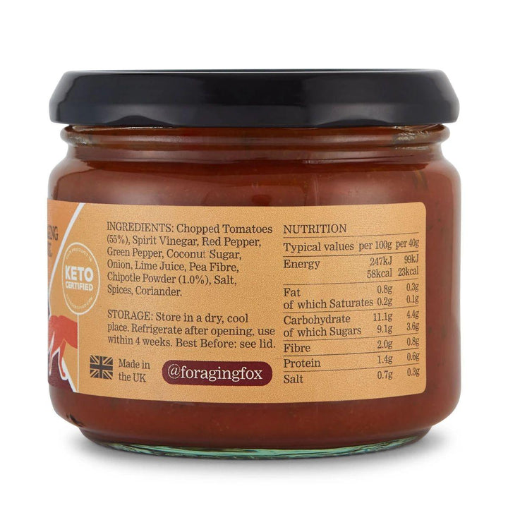The Foraging Fox - Smoky Chipotle Salsa 6 x 300g - Chefs For Foodies