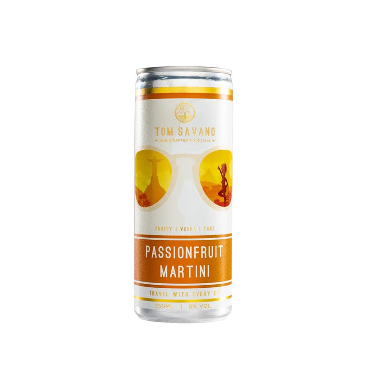 Tom Savano - Brazilian Sunset Passionfruit Martini Pre-Mixed Cocktail 250ml - Chefs For Foodies