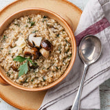 Wild Mushroom Risotto Cooking Recipe Kit serves 4 created by Chef Daniel Galmiche - Chefs For Foodies