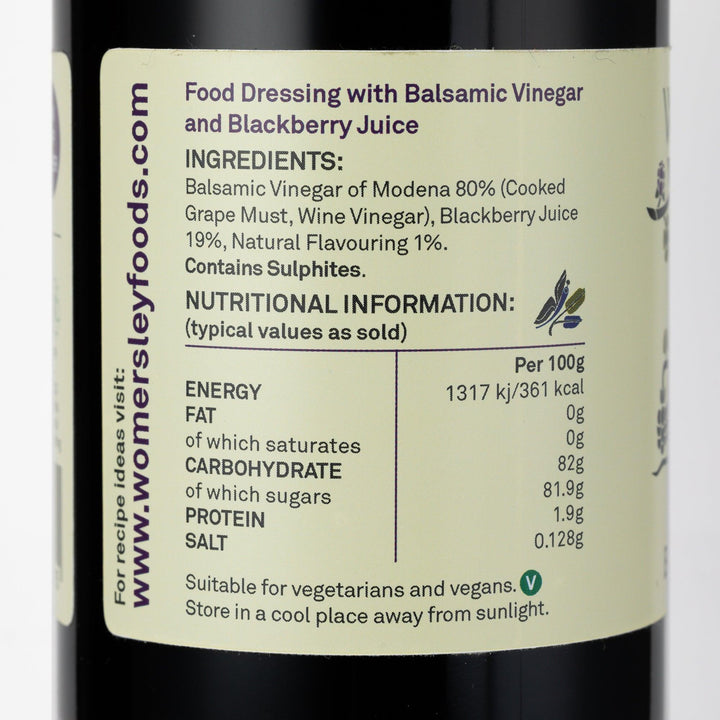 Gourmet Blackberry Balsamic Vinegar Bottle - Chefs For Foodies