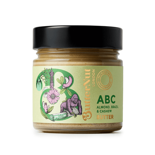 ButterNut of London - ABC Butter Almond, Brazil Nut & Cashew Jar 180g - Chefs For Foodies