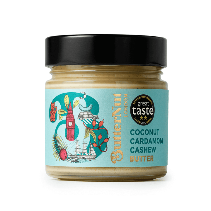 ButterNut of London - Coconut Cardamom Cashew Nut Butter Jar 180g - Chefs For Foodies