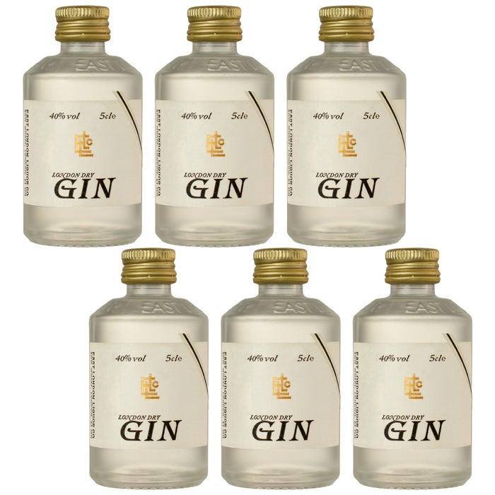 East London Liquor Company - East London Gin 40% ABV 6 x 5cl - Chefs For Foodies
