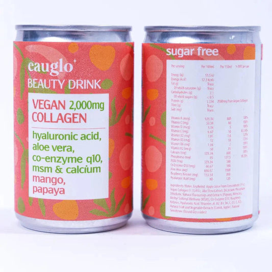 Eauglo - Mango and Papaya Beauty Drink 2000mg Vegan Collagen - Chefs For Foodies