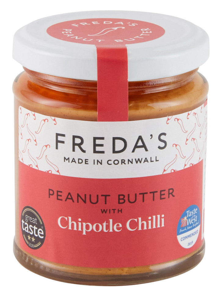 Freda's British Chipotle Chilli Peanut Butter 180g Spicy Crunch Great Taste - Chefs For Foodies