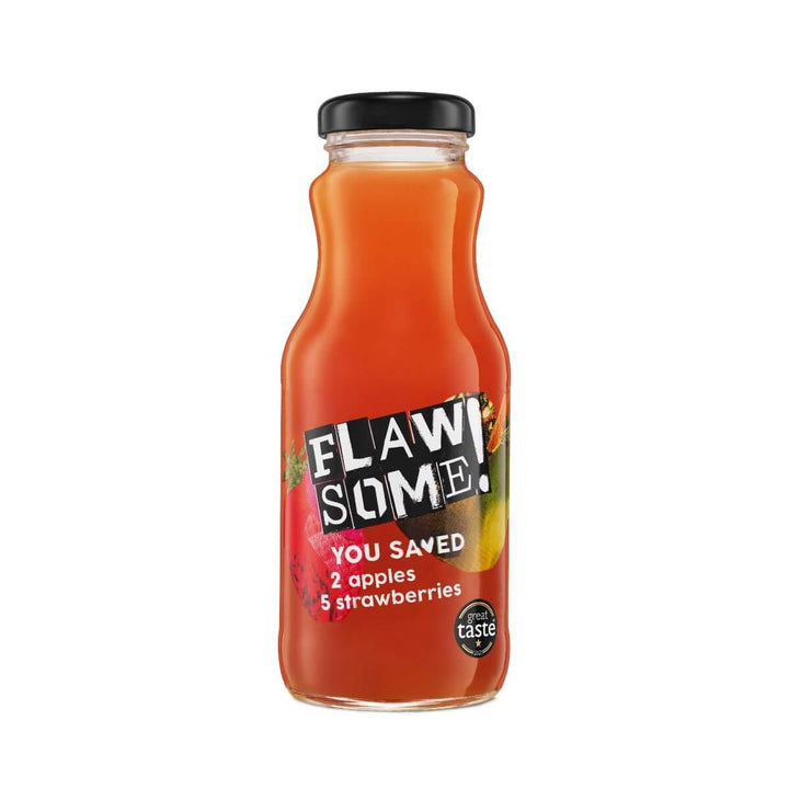 Flawsome! Drinks Apple & Strawberry Cold-Pressed Juice 250ml - Chefs For Foodies
