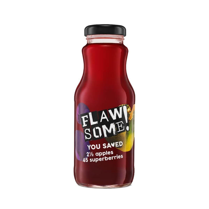Flawsome! Drinks Apple & Superberry Cold-Pressed Juice 250ml - Chefs For Foodies