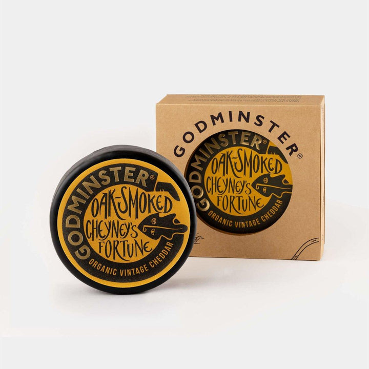 Godminster - Organic Oak Smoked Cheddar Cheese 8 x 200g - Chefs For Foodies