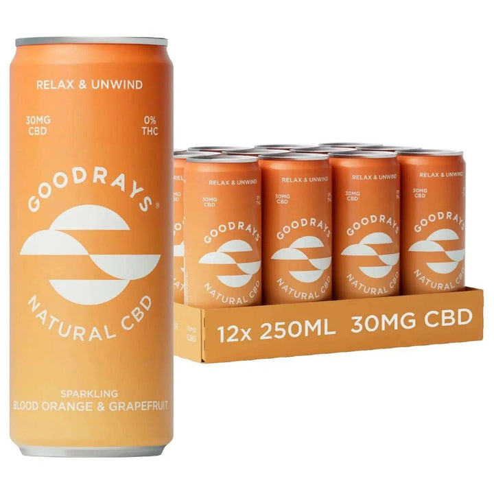 Goodrays - CBD Drink 30mg CBD Blood Orange & Grapefruit 250ml - Chefs For Foodies