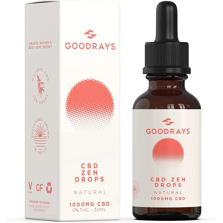 Goodrays - CBD Zen Drops 1000mg CBD 30ml - Chefs For Foodies