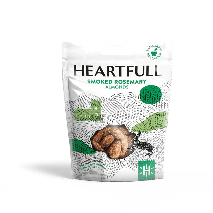 Heartfull - Smoked Rosemary Almonds 12 x 40g - Chefs For Foodies